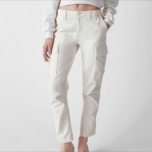 RE/DONE Women’s Off White Utility Cargo Pants Size 25 Relaxed Fit Streetwear